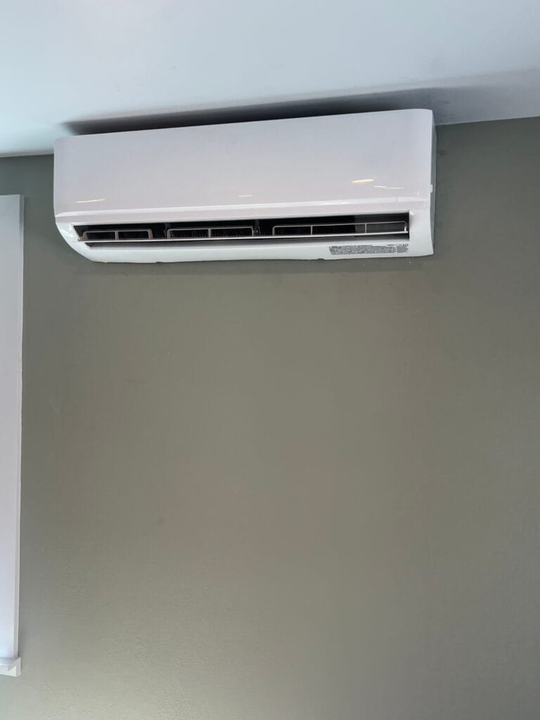 Ductless heat pump repair Denver indoor air handler installation