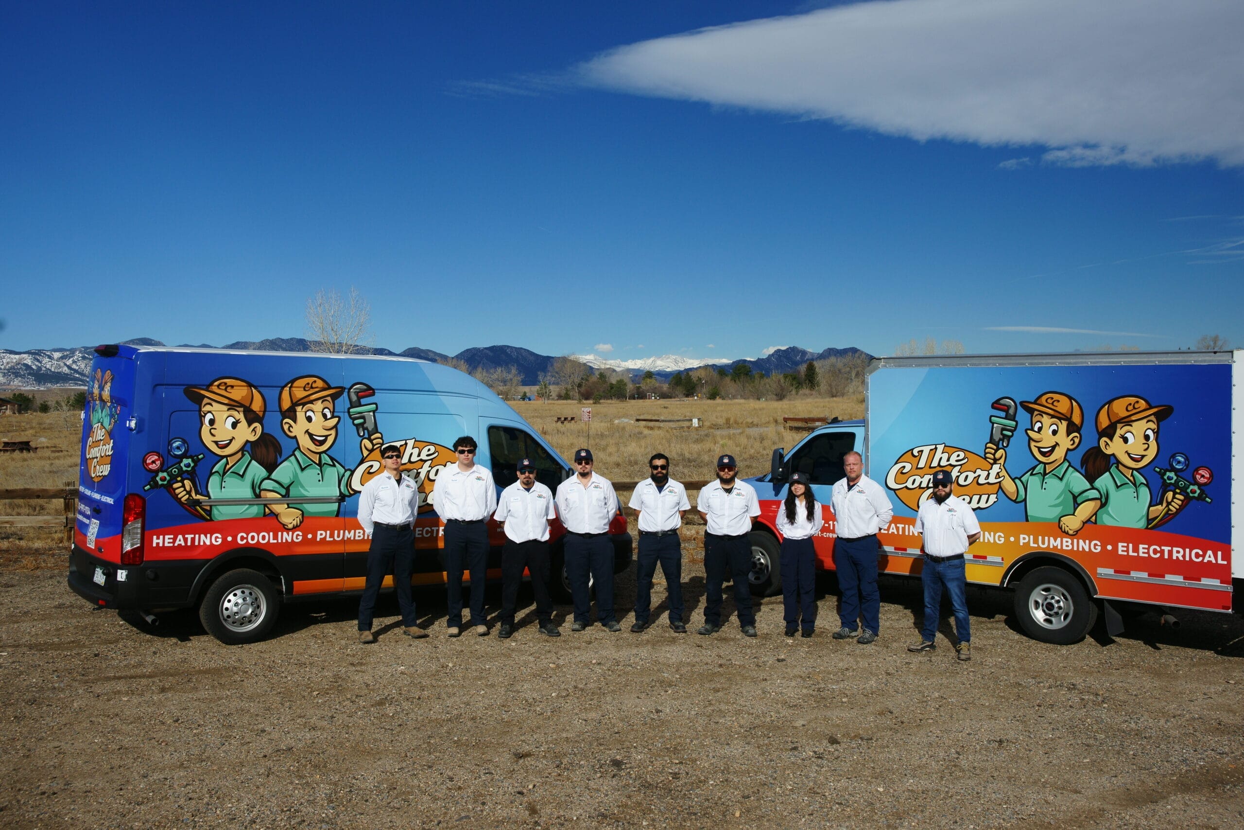 The Comfort Crew team ready to provide HVAC tune-up Denver service