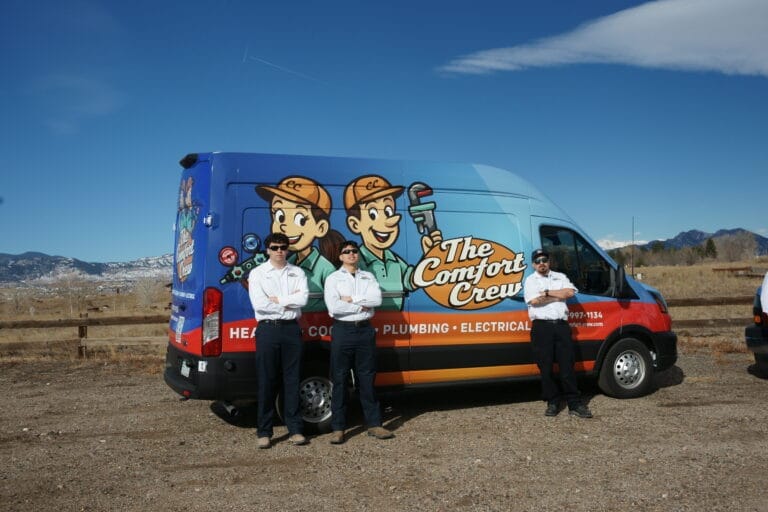 Denver metro HVAC service van for heating and air conditioning service, air conditioner replacement near me