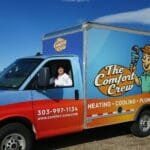 The Comfort Crew service van for HVAC services Denver and surrounding areas
